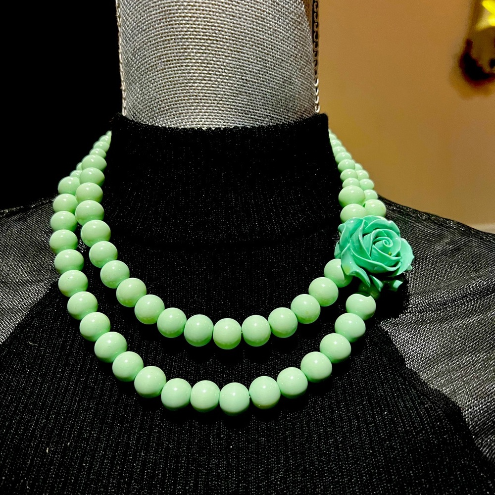 Unique turquoise custom-made necklace